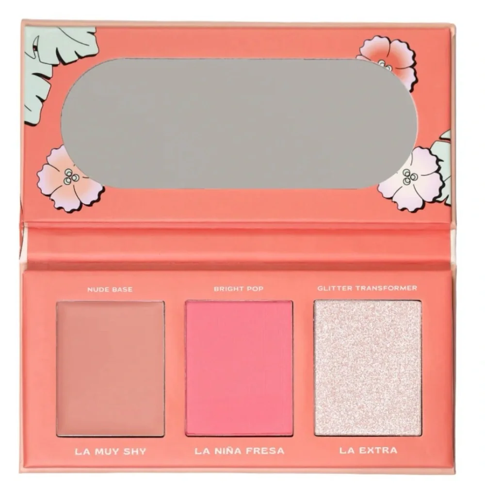 Alamar Viva Las Cheekas Blush Palette - Peach, Pink & Shimmery Champagne